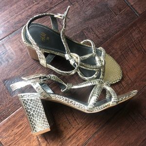H&M Gold Heels